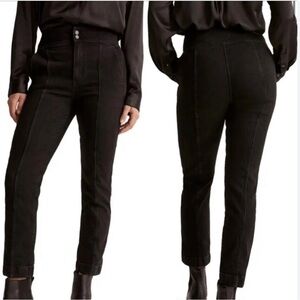 Madewell The Perfect Vintage HibRise Black Ankle Jeans Size 31